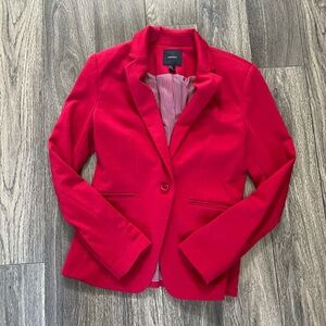 Forever 21 Red Blazer Tailored Suit Jacket